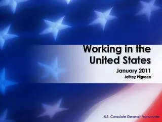 Working in the United States