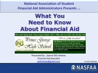 What You Need to Know About Financial Aid