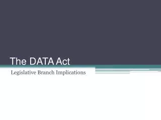 The DATA Act