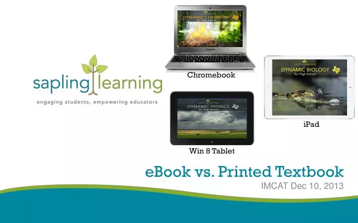 ebook vs printed textbook