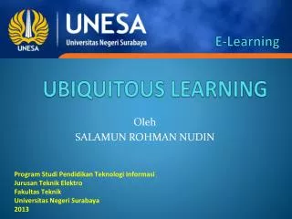 UBIQUITOUS LEARNING