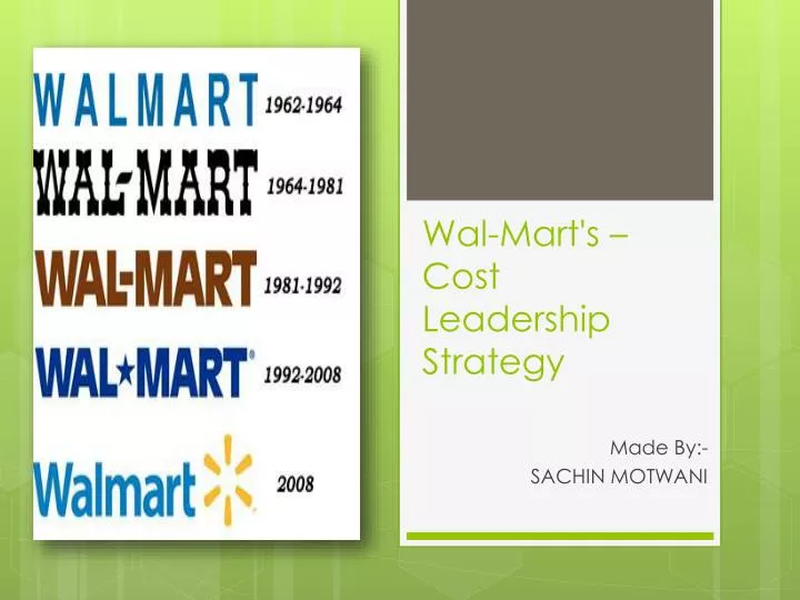 wal mart s cost leadership strategy