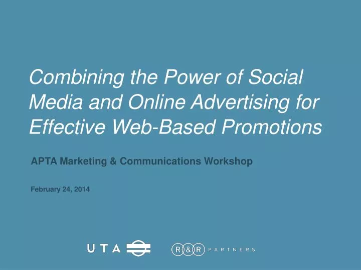 combining the power of social media and online advertising for effective web based promotions