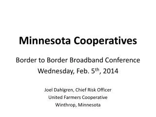 Minnesota Cooperatives