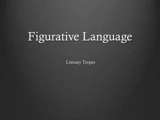 Figurative Language