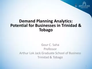 Demand Planning Analytics: Potential for Businesses in Trinidad &amp; Tobago