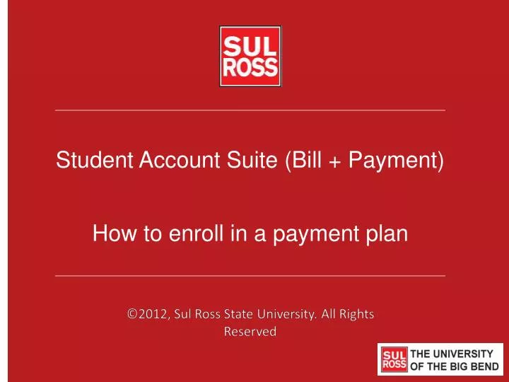 student account suite bill payment