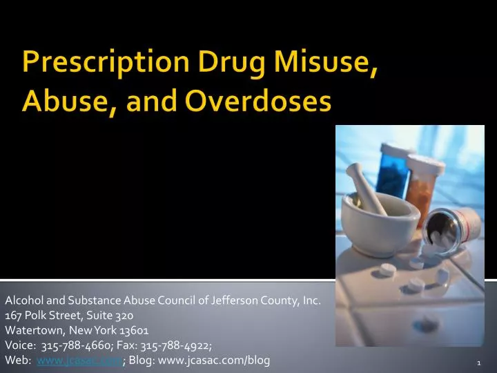 prescription drug misuse abuse and overdoses