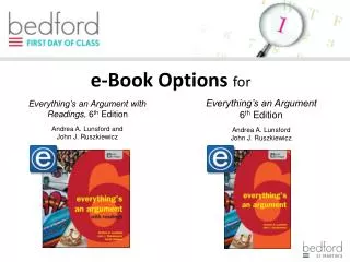 e-Book Options for