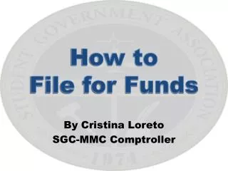 How to File for Funds
