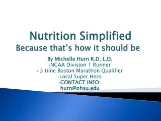 nutrition simplified because that s how it should be