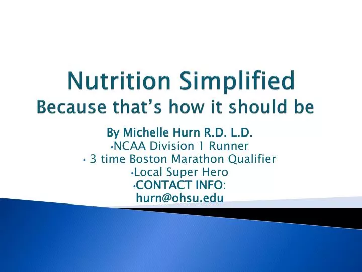 nutrition simplified because that s how it should be