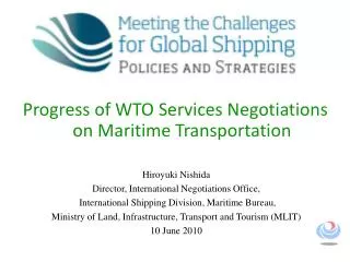 Progress of WTO Services Negotiations on Maritime Transportation