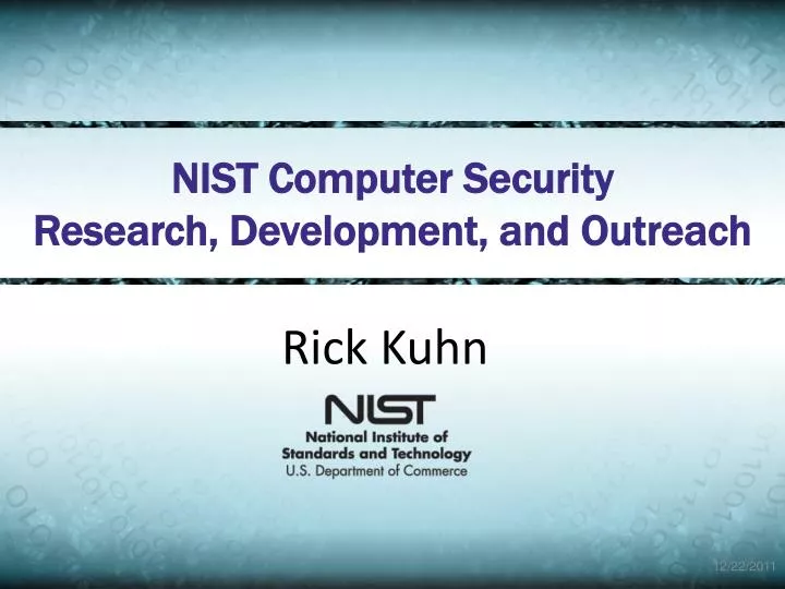 nist computer security research development and outreach