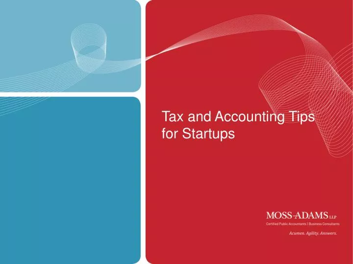 tax and accounting tips for startups