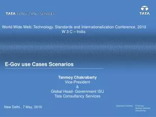 E-Gov use Cases Scenarios