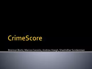 CrimeScore