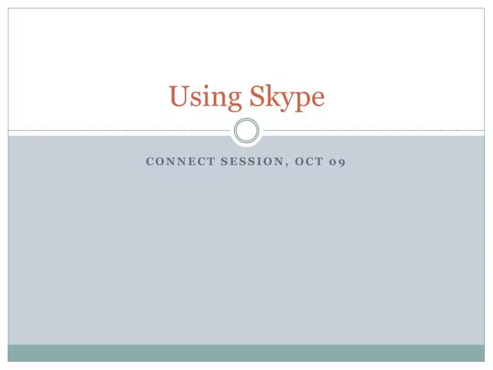 using skype