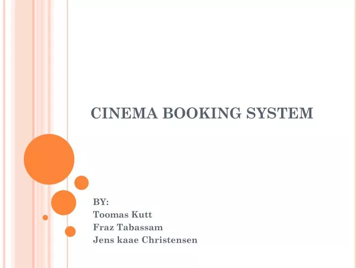 cinema booking system