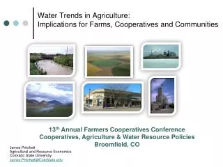 Water Trends in Agriculture: Implications for Farms, Cooperatives and Communities