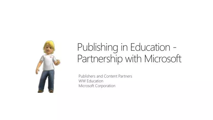 publishing in education partnership with microsoft