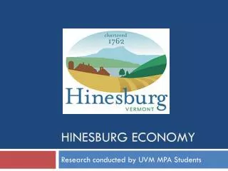 Hinesburg economy