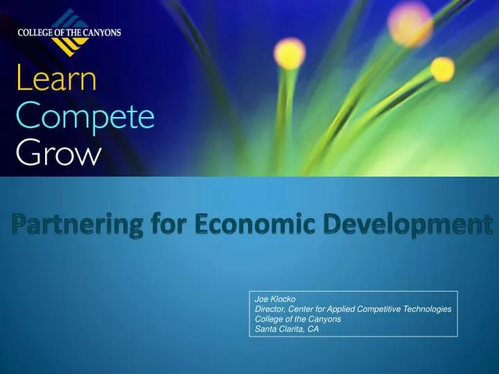 partnering for economic development