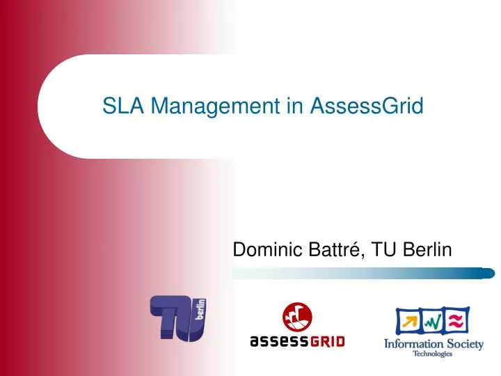 sla management in assessgrid