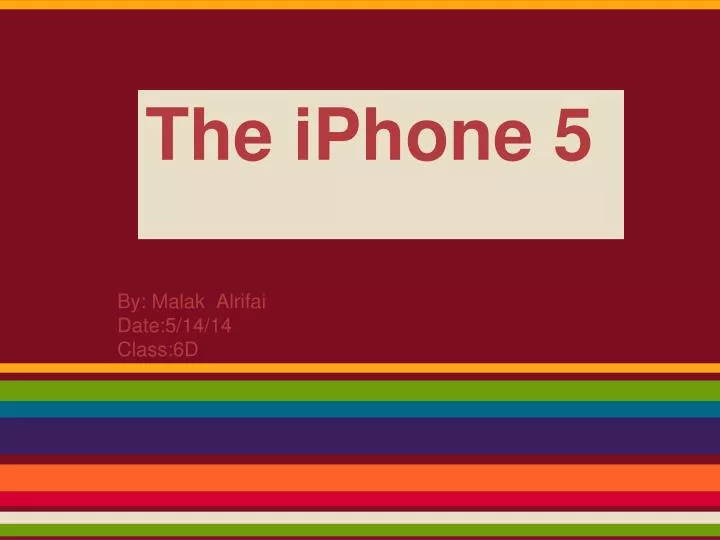 the iphone 5