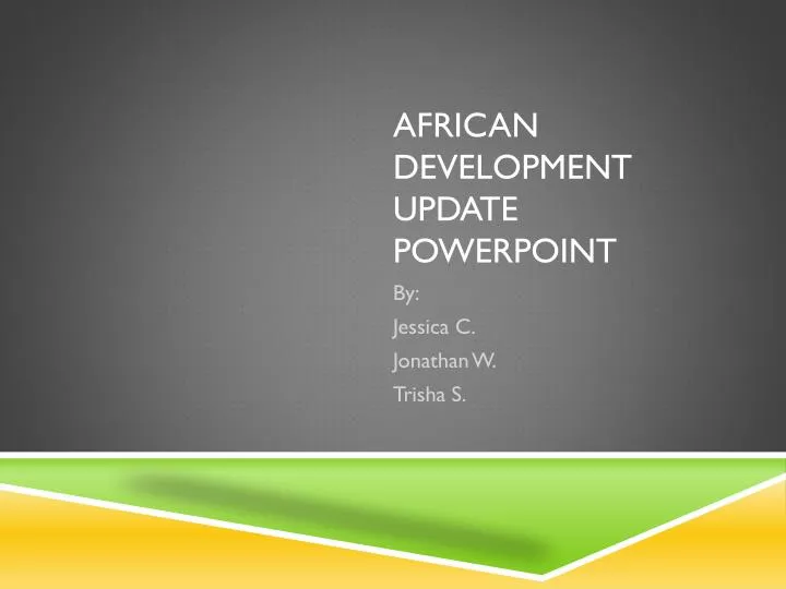 african development update powerpoint