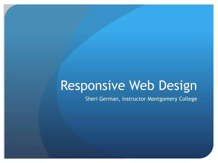 responsive web design