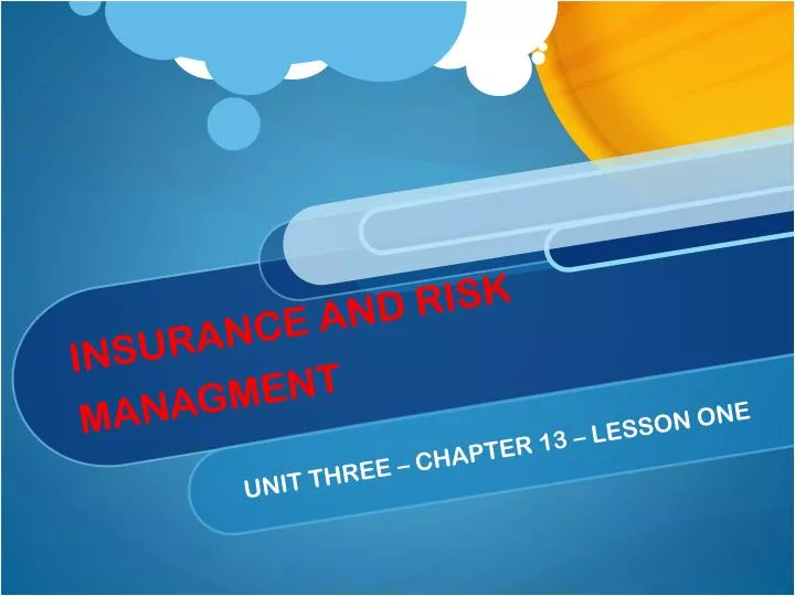 insurance and risk managment