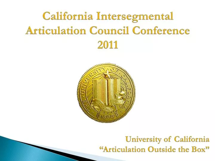 california intersegmental articulation council conference 2011