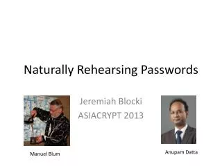 Naturally Rehearsing Passwords