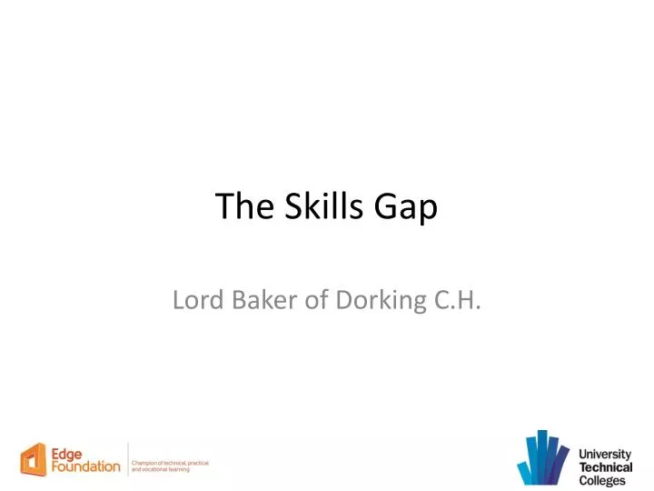 the skills gap