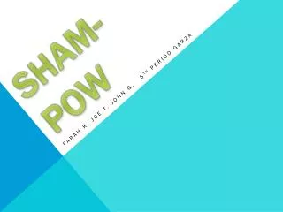 SHAM-POW