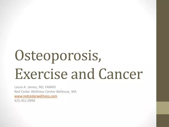 osteoporosis exercise and cancer