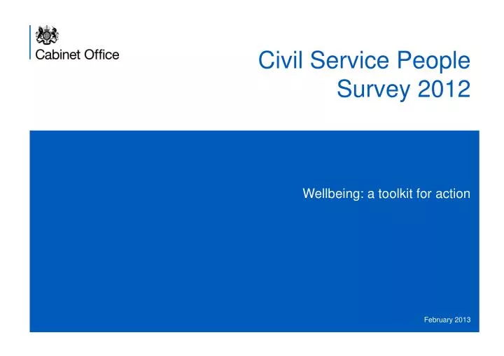 civil service people survey 2012