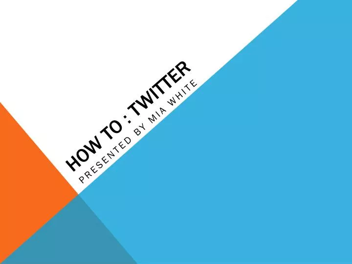 how to twitter