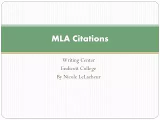 MLA Citations