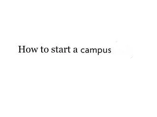 How to start a