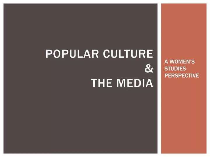 popular culture the media