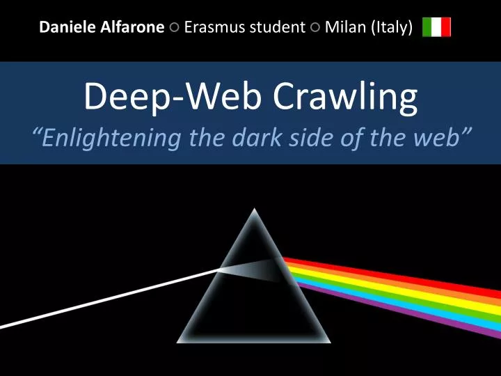 deep web crawling enlightening the dark side of the web