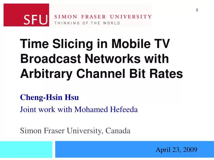 time slicing in mobile tv broadcast networks with arbitrary channel bit rates