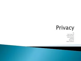 Privacy