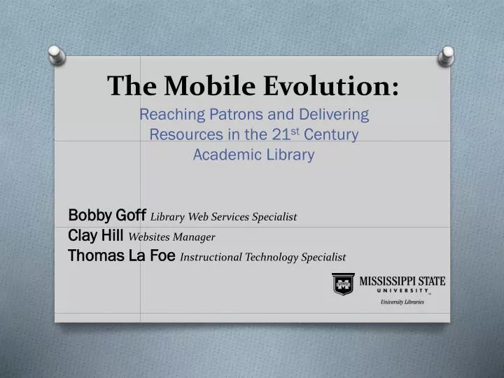 the mobile evolution