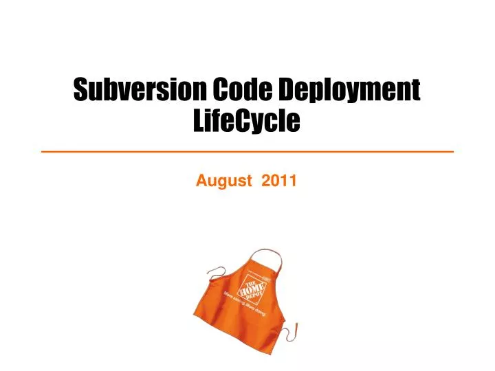 subversion code deployment lifecycle