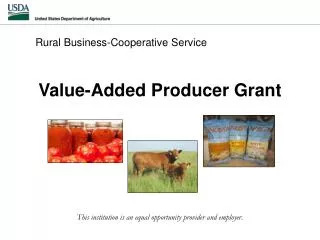 Value-Added Producer Grant