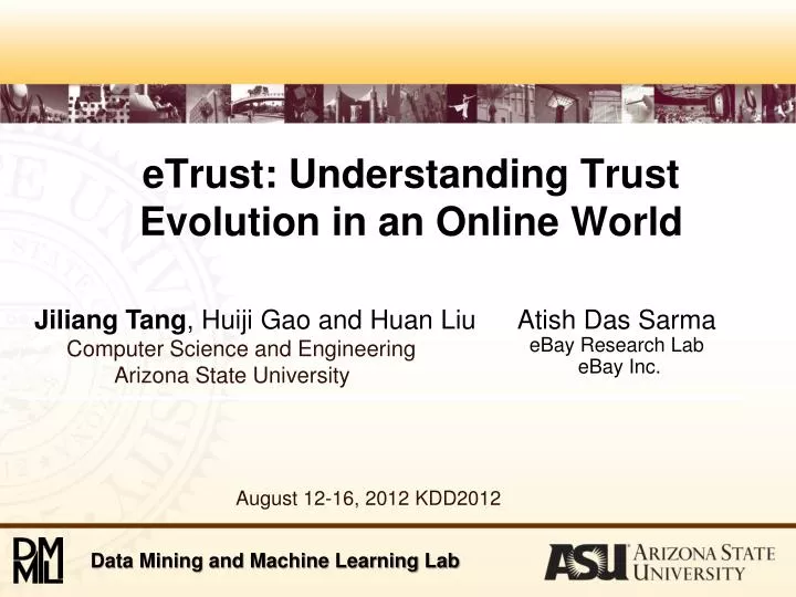etrust understanding trust evolution in an online world