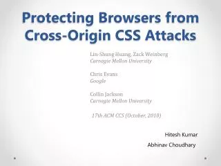 Protecting Browsers from Cross-Origin CSS Attacks